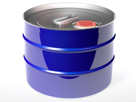 Бочка металл 10 л цилиндр с ребром жесткости с крышкой берикап 57 мм