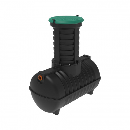 Емкость подземная пластиковая Rostok G 1800 л с входом 110 мм с горловиной (1000 мм, 1500.1500.899.000)