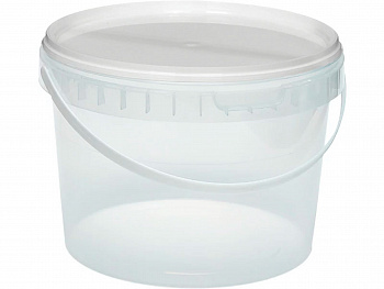 Ведро пластиковое круглое емкостью 2 л