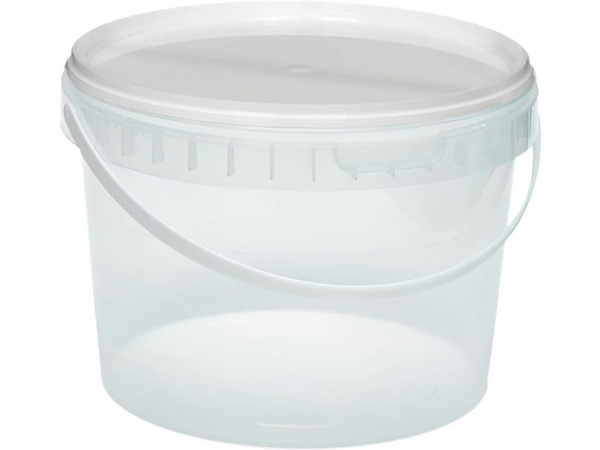 Ведро пластиковое круглое емкостью 2 л