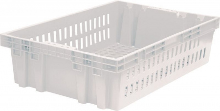 Ящик хлебный 600х400х152,5 арт 403-2 (1,3 кг) перфорированный (17743, натуральный)