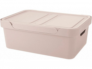 Ящик п/п Luxe 380х276х140 12л  для хранения с крышкой, арт.Luxe 12