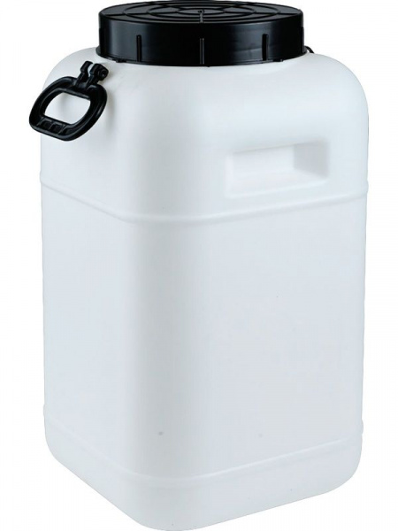 Бочка-бидон пластиковая 40 л квадратная с крышкой без вкладыша