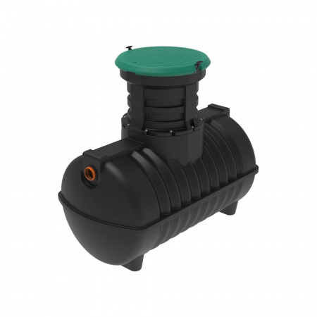 Емкость подземная пластиковая Rostok G 1800 л с входом 110 мм с горловиной