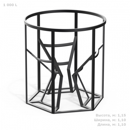 Обрешетка для К 1000 литров (MTK1000, черный)