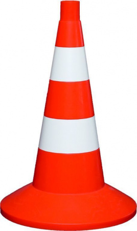 Конус сигнальный водоналивной 750 мм, 2 с/о полосы (320.7500.101.5, красный)