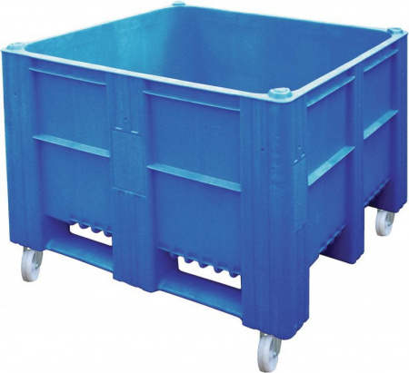 Контейнер большой BoxPallet (бокс паллет) 1200х1000х900 мм, сплошной на колесах, арт.11-100-WA ACE (Вар.1) Контейнер большой BoxPallet (бокс паллет) 1200х1000х900 мм, сплошной на колесах, арт.11-100-WA ACE (Вар.1)