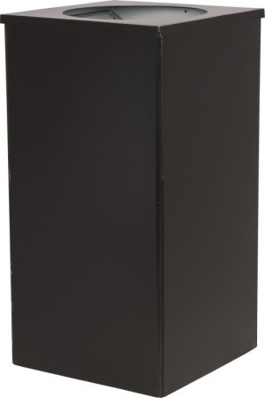 Урна 80 литров Квадро-24 черный, арт.Квадро-24 черный