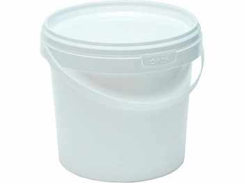 Контейнер (ведро) пластиковый 1 л круглый d-131 мм с крышкой