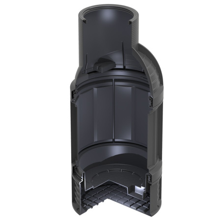 Колодец КС-7 H2695 мм, с пригрузочной камерой, без крышки (SK07050203, черный)