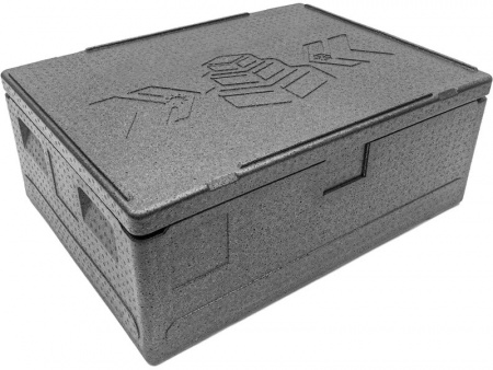 Термоконтейнер 800х600х320 84 л из ударопрочного вспененного полипропилена плотность 40 кг/м3