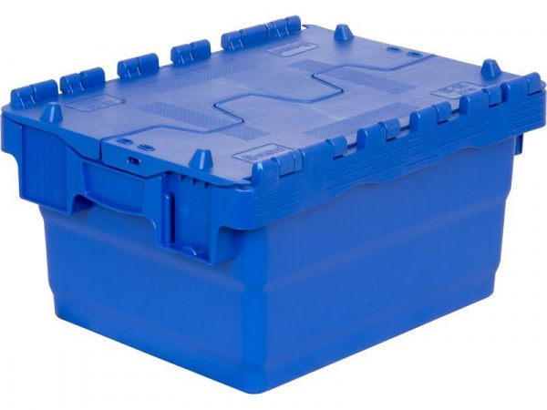 Ящик п/э 400х300х222 сплошной с крышкой, арт.SPKM 4320-1