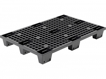 Паллет пластиковый перфорированный вкладываемый на ножках 1200х800х140, арт. TR 1208 LP