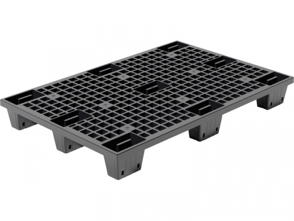 Паллет пластиковый перфорированный вкладываемый на ножках 1200х800х140, арт. TR 1208 LP