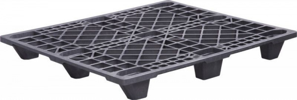 Паллет 1200х1000х130 мм ( перфорированный на 9 ножках)  черный, арт.DP 1210 P (Q4)