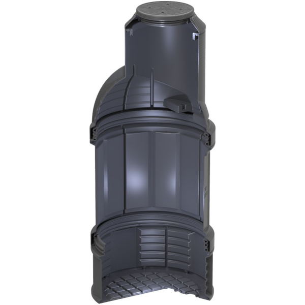 Колодец КС-7 H2895 мм, без пригрузочной камеры, с крышкой D 560 мм