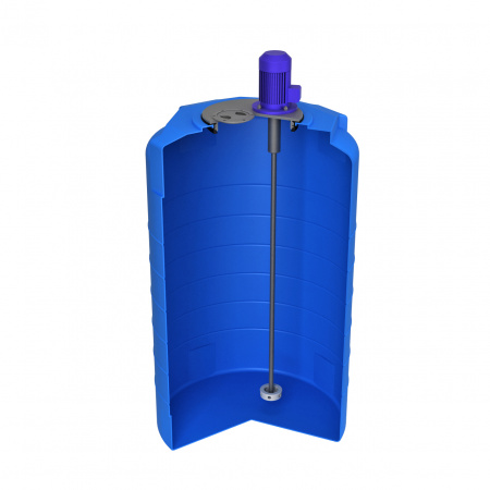 Емкость T 500 с турбинной мешалкой (171.0500.601.2, синий) Емкость T 500 с турбинной мешалкой (171.0500.601.2, синий)