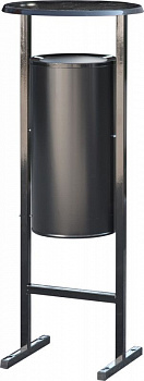 Урна уличная 25 литров черный, арт.СЛ-250 черный