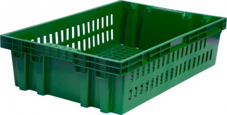 Ящик хлебный 600х400х152,5 арт 403-2 (1,3 кг) перфорированный