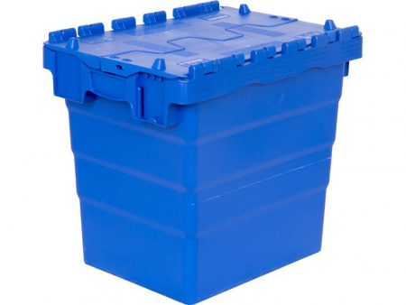 Ящик п/э 400х300х356 сплошной с крышкой, арт.SPKM 4336-1