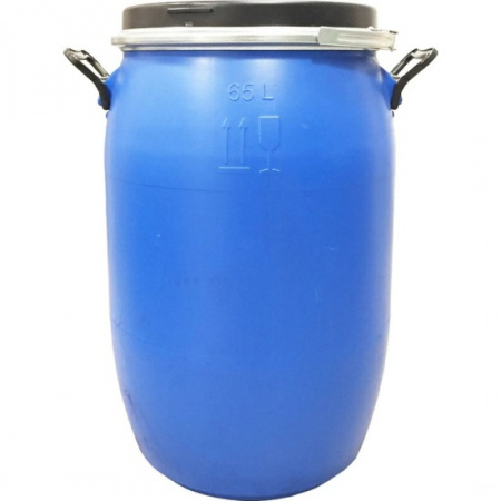 Бочка пластиковая 65 л с крышкой на обруче Open Top
