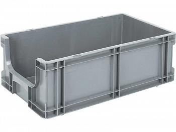 Ящик пластиковый SPK 510х260х180 с вырезом серый