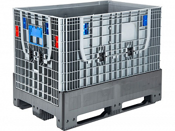 Контейнер большой DPF-Box 1208S 1200x800x950 мм, сплошной разборный на 3-х полозьях с дверцами, арт.DPF-Box 1208 S-S(3) F2 Контейнер большой DPF-Box 1208S 1200x800x950 мм, сплошной разборный на 3-х полозьях с дверцами, арт.DPF-Box 1208 S-S(3) F2