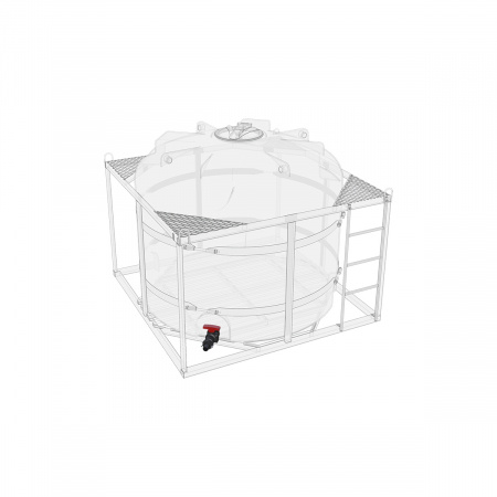 Сливной кран G2 с БРС комплект для установки на одну емкость (161.0000.910.045, синий)