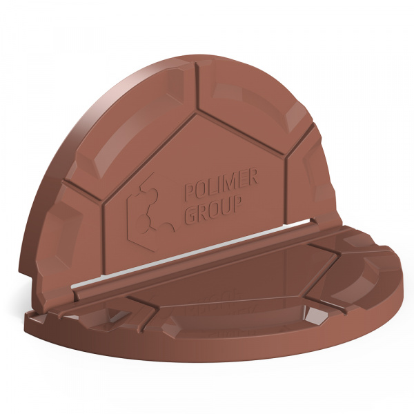 Коричневая крышка колодца «Роса» Коричневая крышка колодца «Роса»