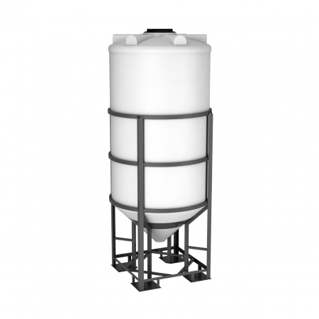 Емкость ФМ 2000л под плотность до 1.5 г/см³ в обрешетке (121209.2000.001.000, белый)