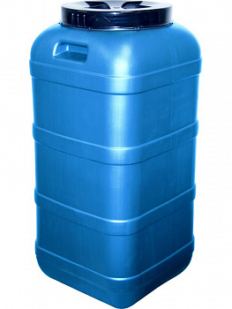 Фляга пластиковая 120 л квадратная с крышкой