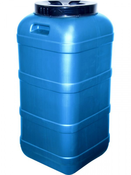 Фляга пластиковая 120 л квадратная с крышкой