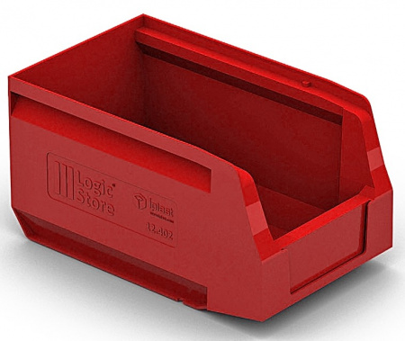 Складской лоток (ящик) Logic Store 250х150х130 арт 12.402 (00000030802I, красный)