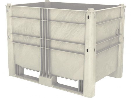 Большой пластиковый контейнер 1200х800х870 мм, сплошной, арт.EcoLine-590 (20789, серый)