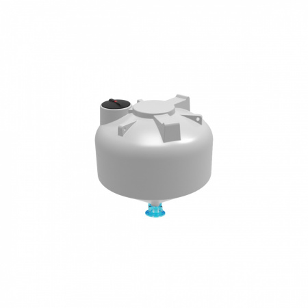 Емкость ЦКТ 3000л с патрубком 160 мм с фланцем (108.3000.001.006, белый)