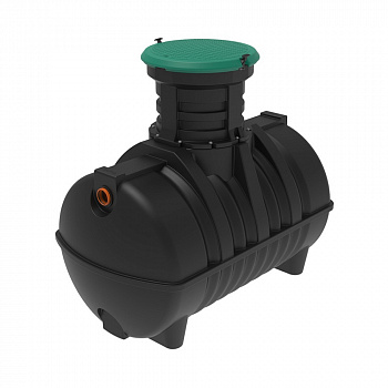 Емкость подземная пластиковая Rostok G 2800 л  с входом 110 мм с горловиной