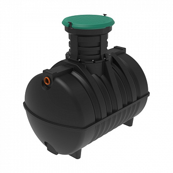 Емкость подземная пластиковая Rostok G 3500 л  с входом 110 мм с горловиной