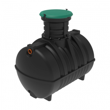 Емкость подземная пластиковая Rostok G 3500 л  с входом 110 мм с горловиной (600 мм, 1163.3000.899.000)