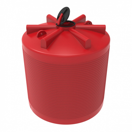 Емкость КАС 7500 ЭВЛ с откидной крышкой (4017.7500.101.000, красный)