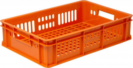 Ящик пластиковый 600х400х150 арт 418 перфорированный (13434, мороз.)