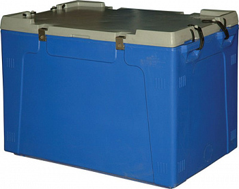 Контейнер 1050х640х750 мм синий с крышкой, арт.RIC 220