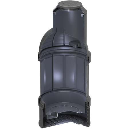 Колодец КС-7 H2895  мм, с пригрузочной камерой, крышкой D 560 мм (SK07030203, черный)
