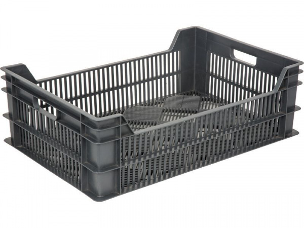 Ящик пластиковый (фруктовый) 600х400х200 арт 106 перфорированный