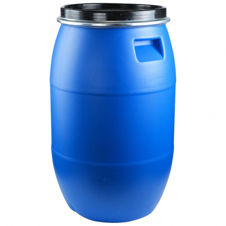 Бочка пластиковая 127 л с крышкой на обруче