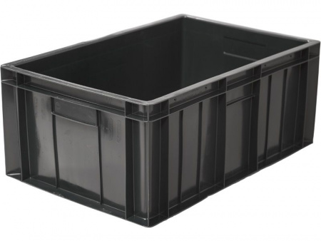 Ящик мясной 600х400х250 арт 204.02 сплошной с закрытыми ручками Ящик мясной 600х400х250 арт 204.02 сплошной с закрытыми ручками