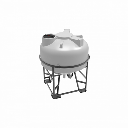 Емкость ЦКТ 3000л с патрубком 110 мм в обрешетке (121209.3000.001.001, белый)