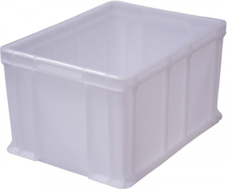 Ящик пластмассовый 400х300х230 арт 703.03.02 сплошной, с внешней ручкой (18641, мороз.)