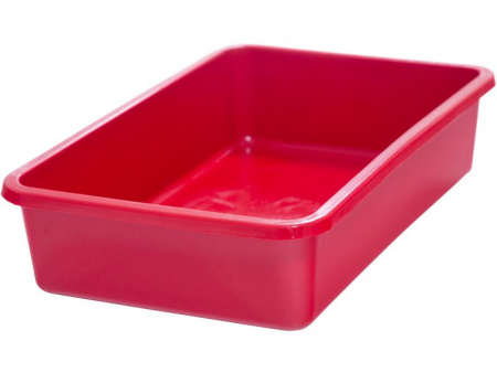 Лоток для хранения и переноски продуктов 362х236х85 арт 445.001 сплошной (23076, красный)