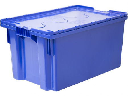 Ящик вкладываемый 600х400х300 арт 601-1 SP (с крышкой) сплошной (18482, синий мороз.)