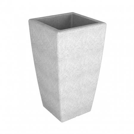 Кашпо Flox P 900 гранит (910.0001.004.0, белый) Кашпо Flox P 900 гранит (910.0001.004.0, белый)